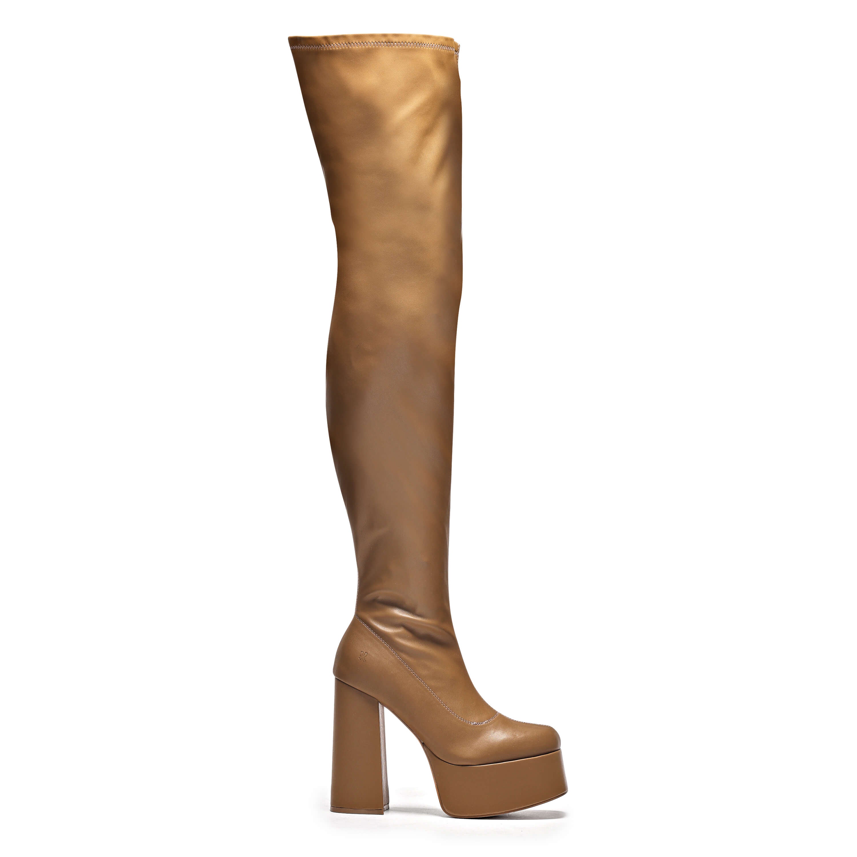 The Redemption Stretch Thigh High Boots - Khaki