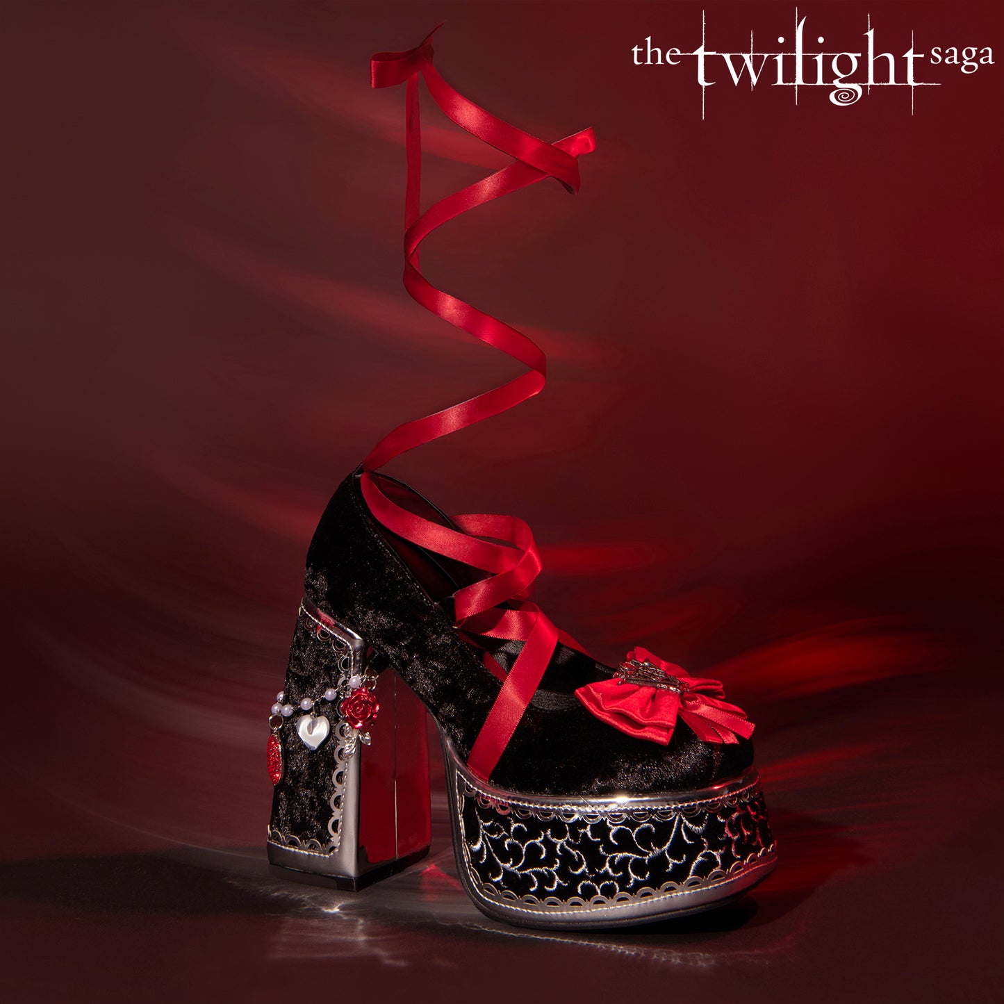 The Cold Ones Midnight Velvet Ornate Heels