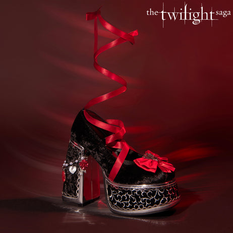 The Cold Ones Midnight Velvet Ornate Heels