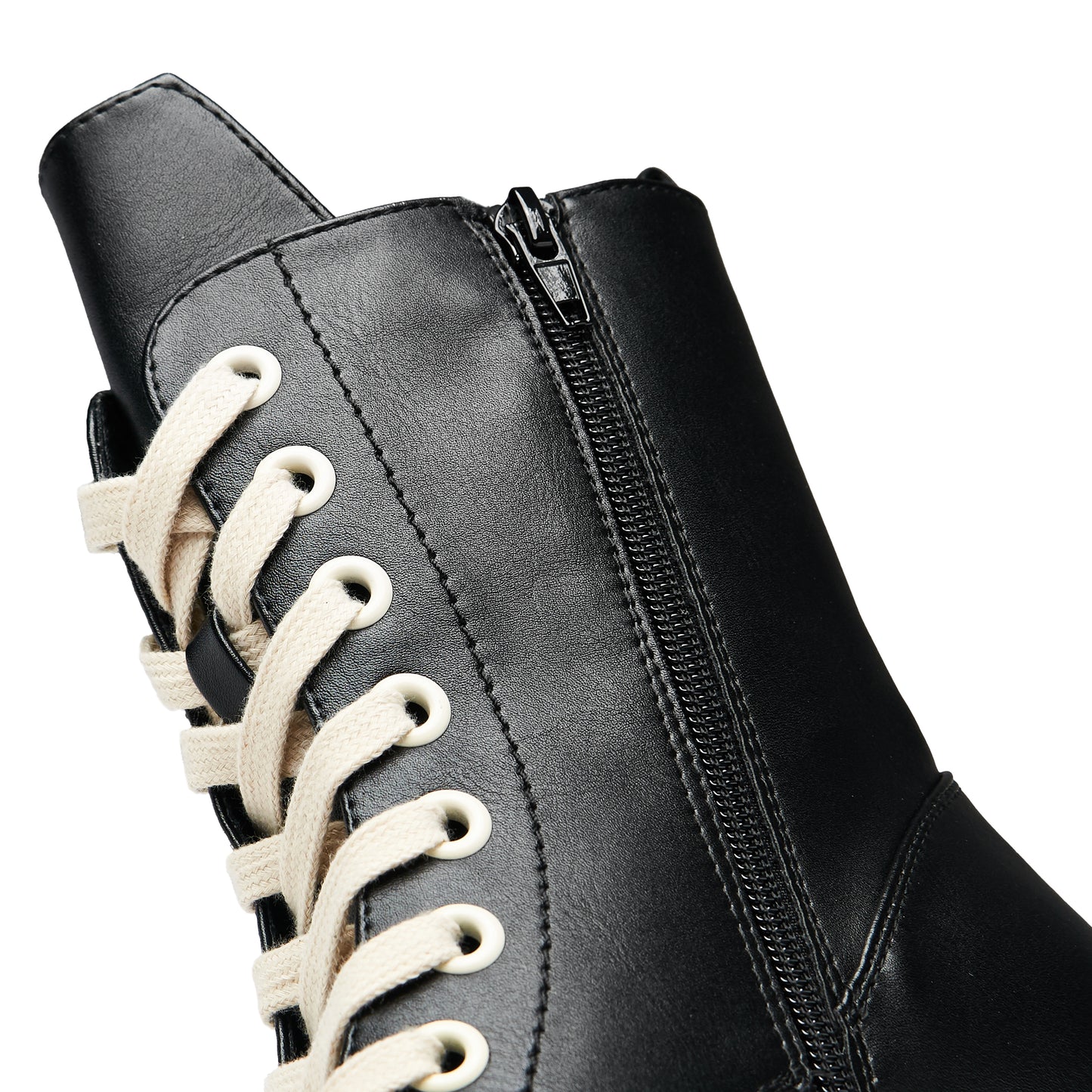 Salvius Switch Lace Up Boots - Black