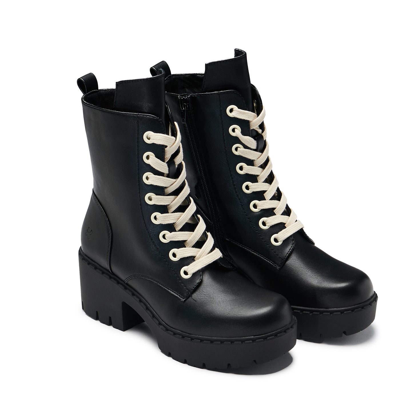 Salvius Switch Lace Up Boots - Black