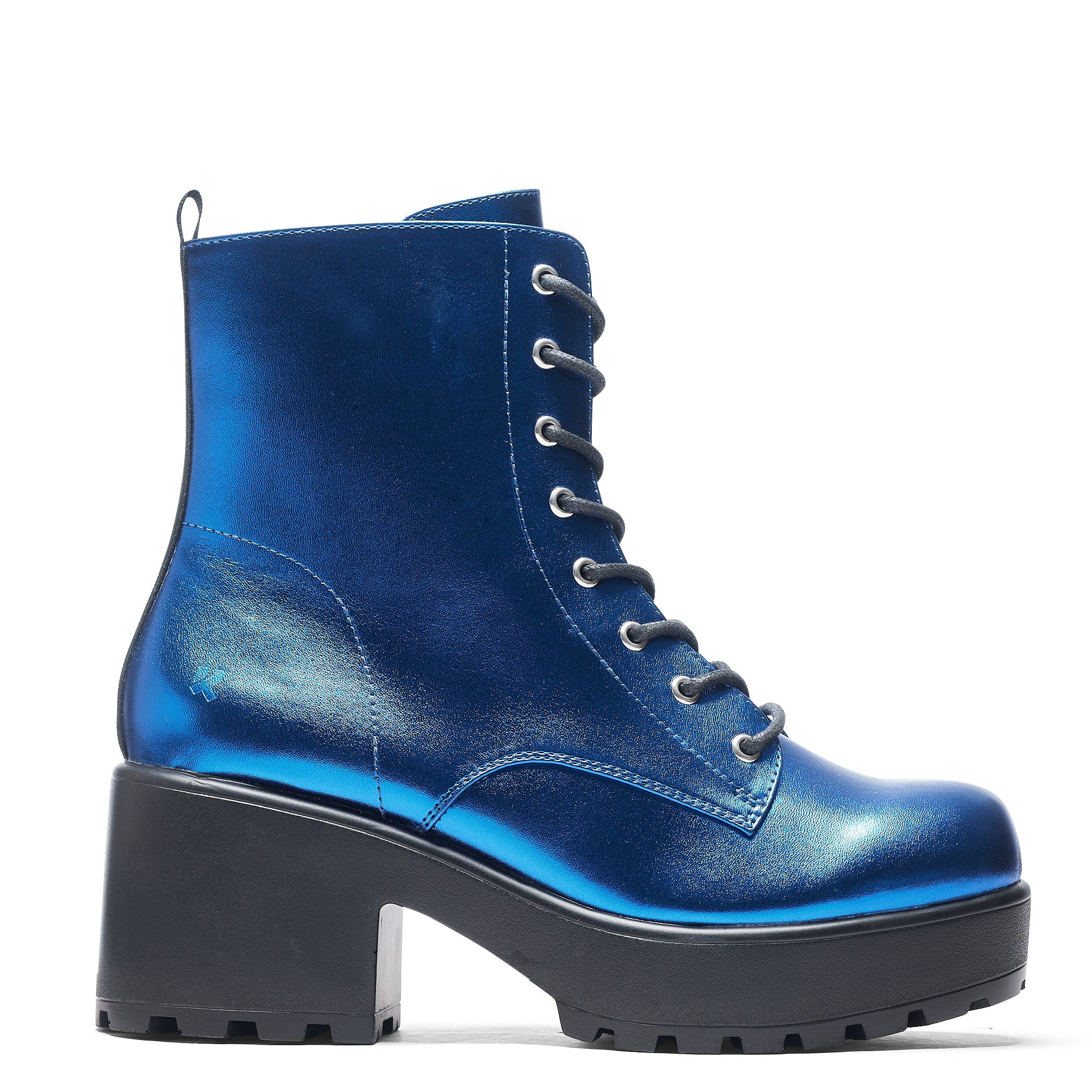 Metallic 2025 blue booties