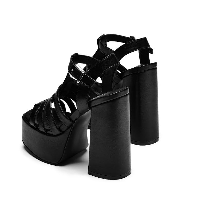 DBP55 PLATFORM HEEL - BLACK