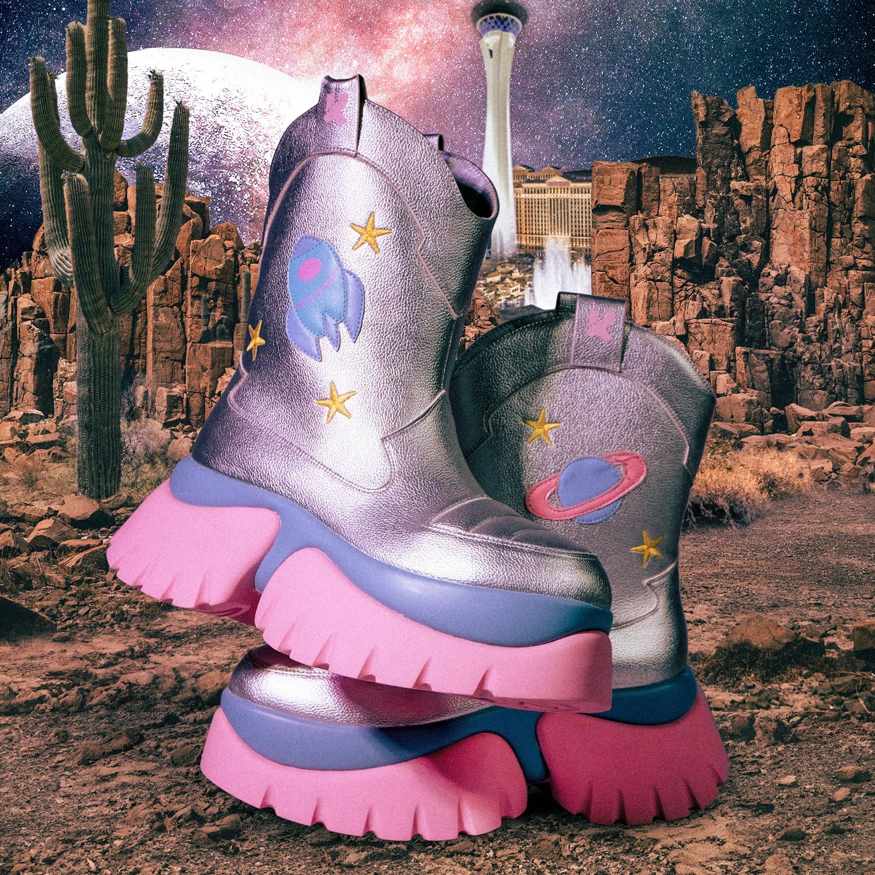 Galaxy clearance platform boots