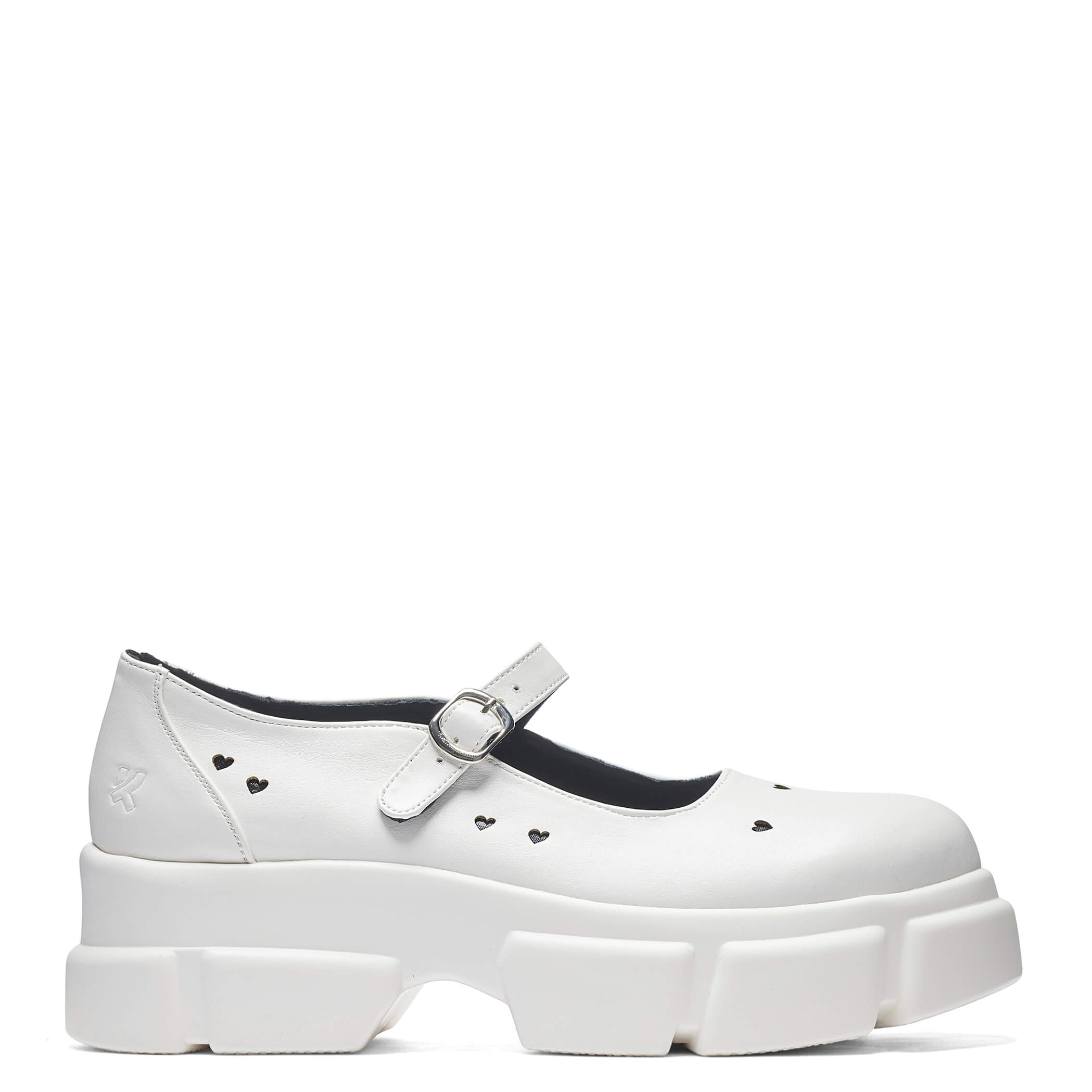 Harmony Heart Mary Jane Shoes - White – KOI footwear