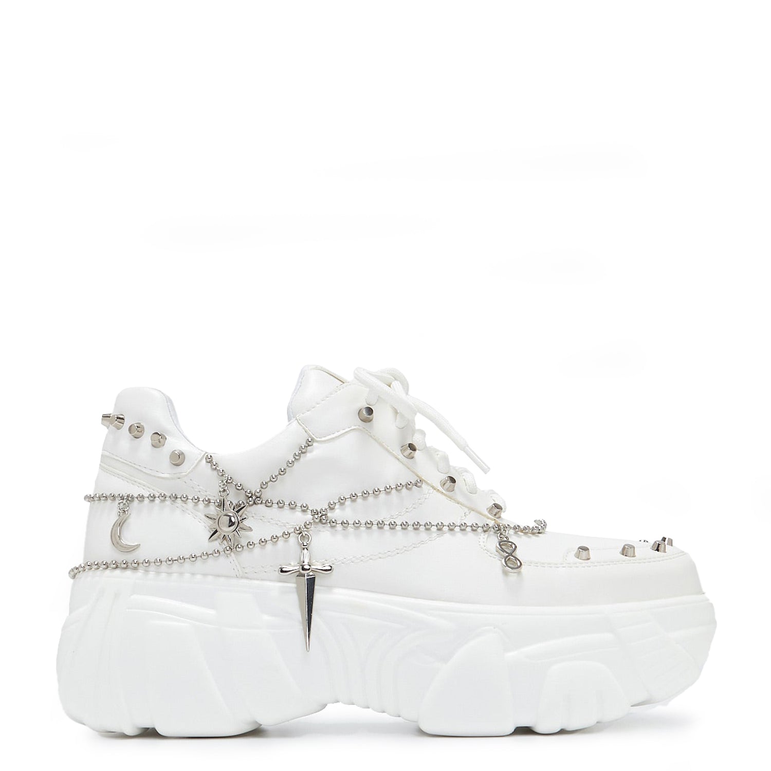 Jinx White Mystic Charm Trainers - Trainers - KOI Footwear - White - Main View