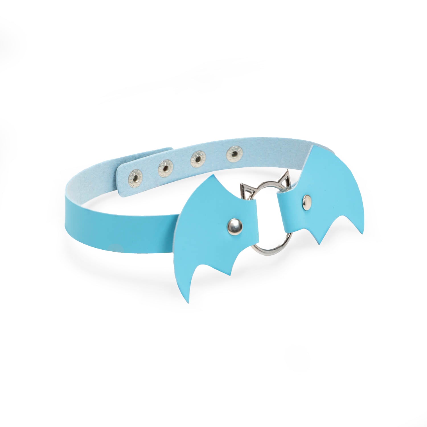 Kawaii Baby Blue Bat Choker - Accessories - KOI Footwear - Blue - Main View