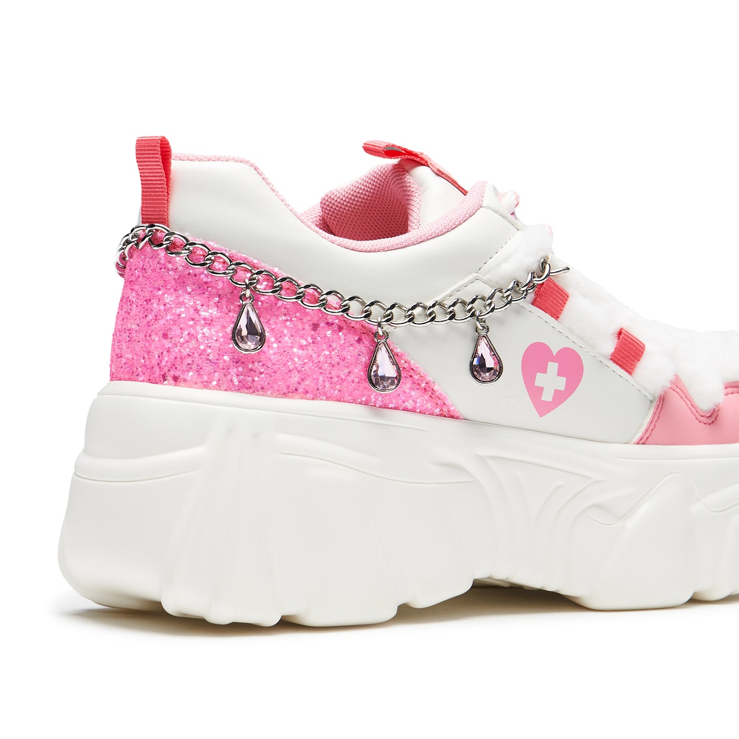 Kawaii Cryptid Chain Trainers - White