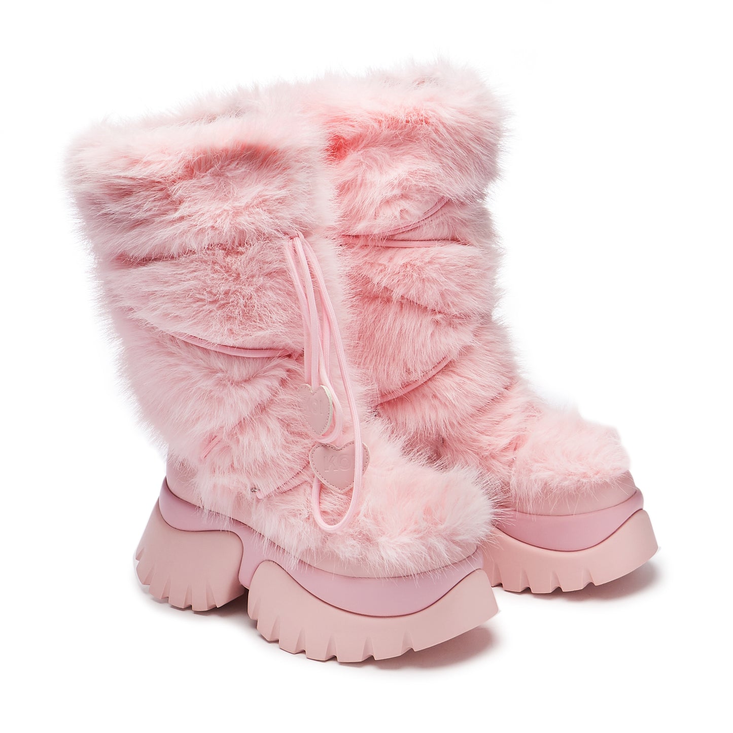 Kawaii Sasquatch Fluffy Snow Boots - Pink