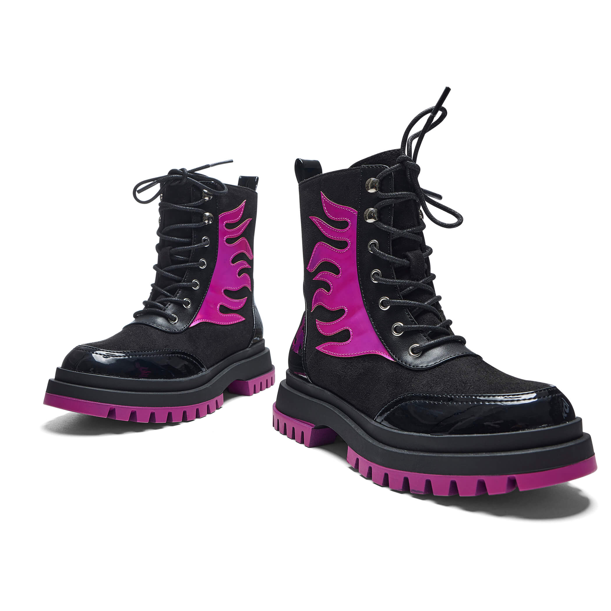 Lil Helios Purple Flame Boots KOI footwear