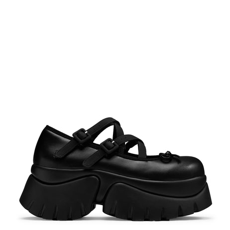 Margot Monster Platform Mary Janes - Black