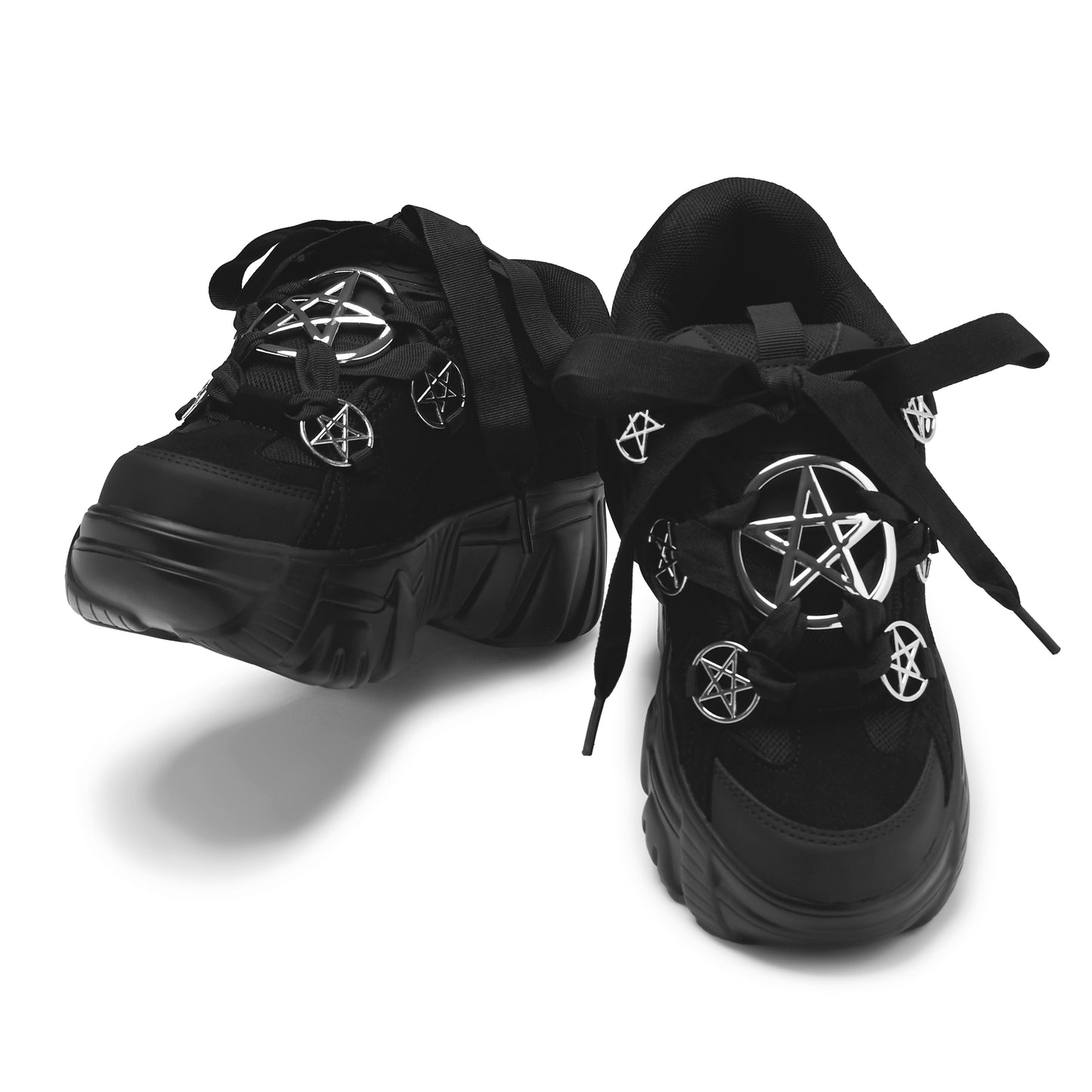 Necromancer Chunky Platform Trainers - Black