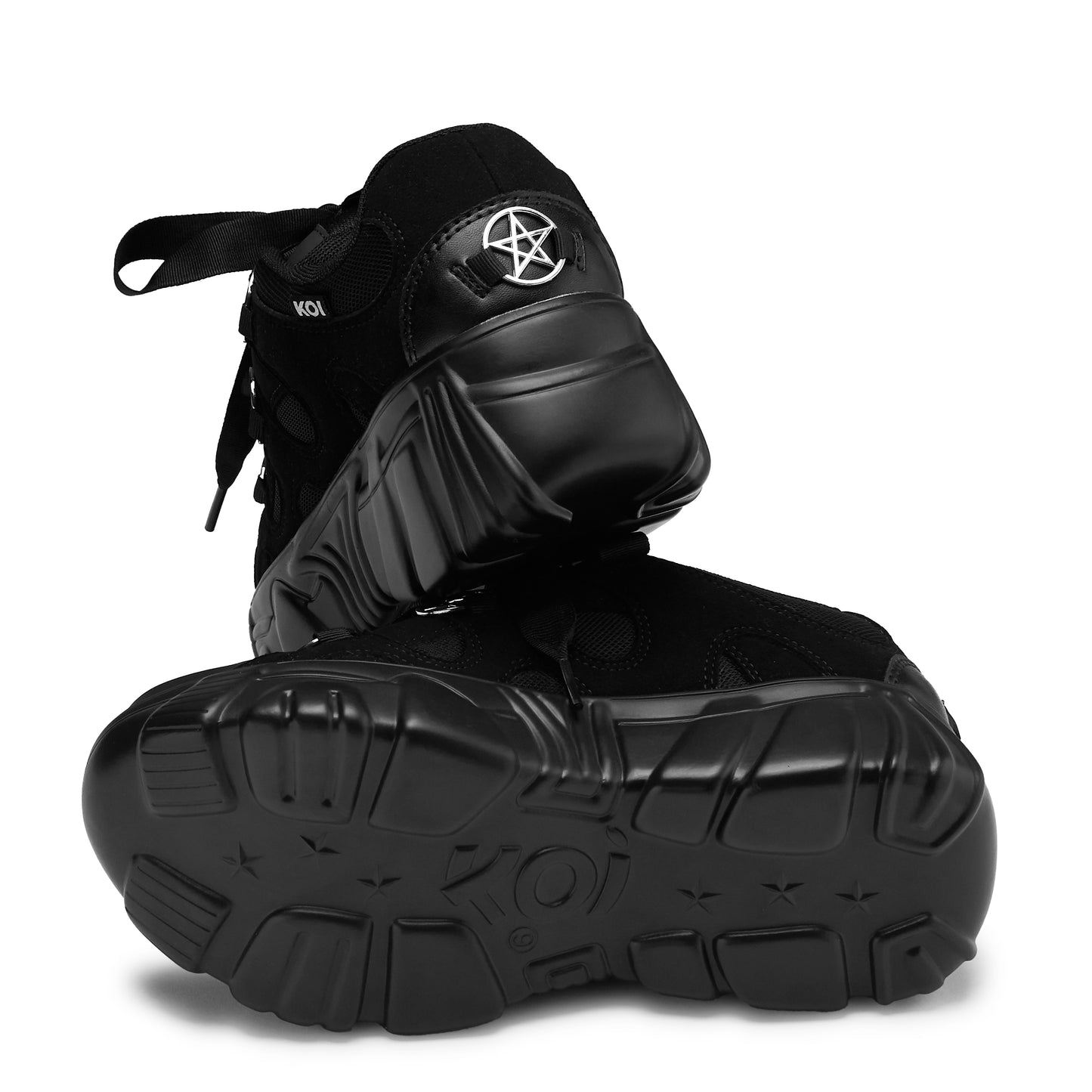 Necromancer Chunky Platform Trainers - Black