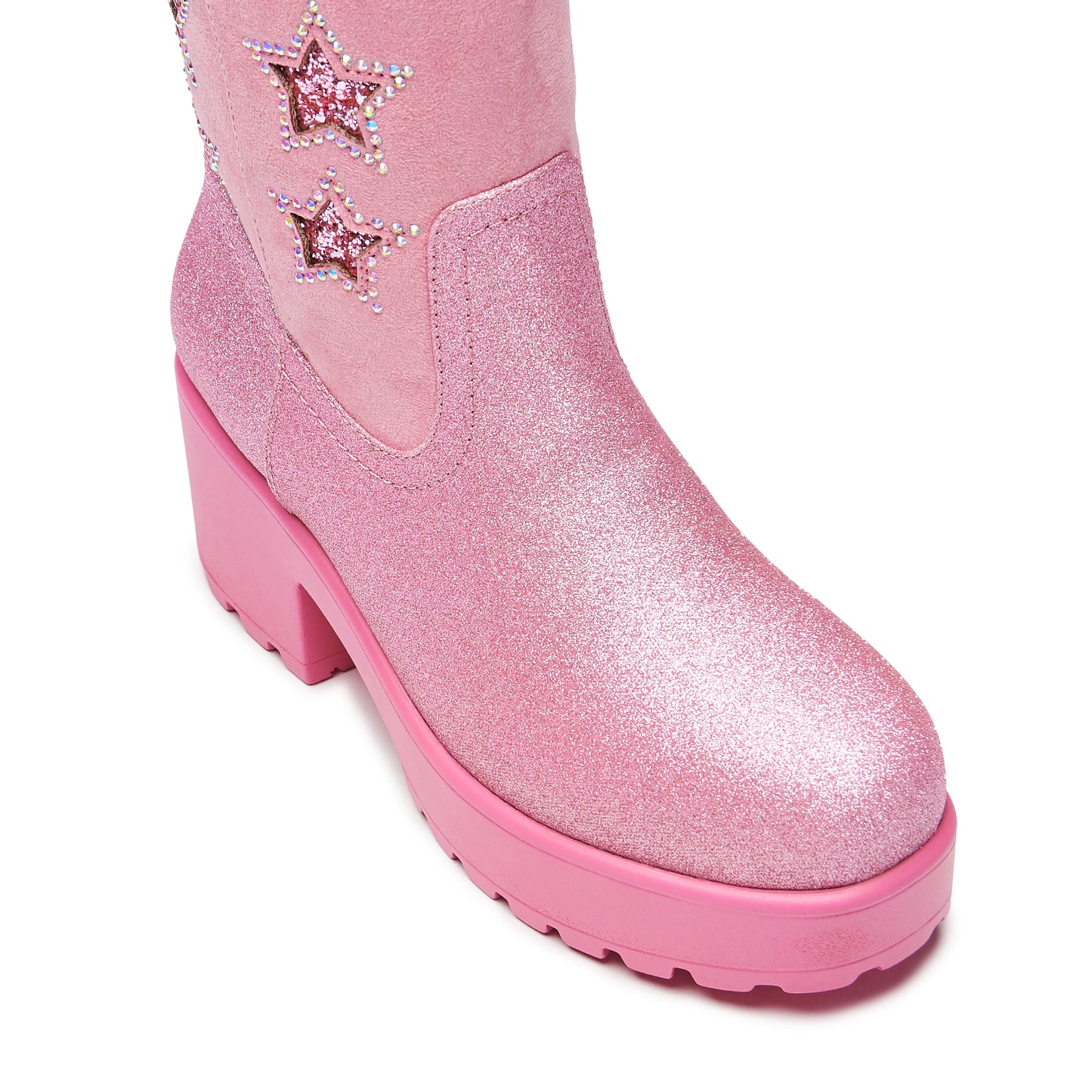 Pastel Supernova Chunky Western Boots - Pink - PRE ORDER