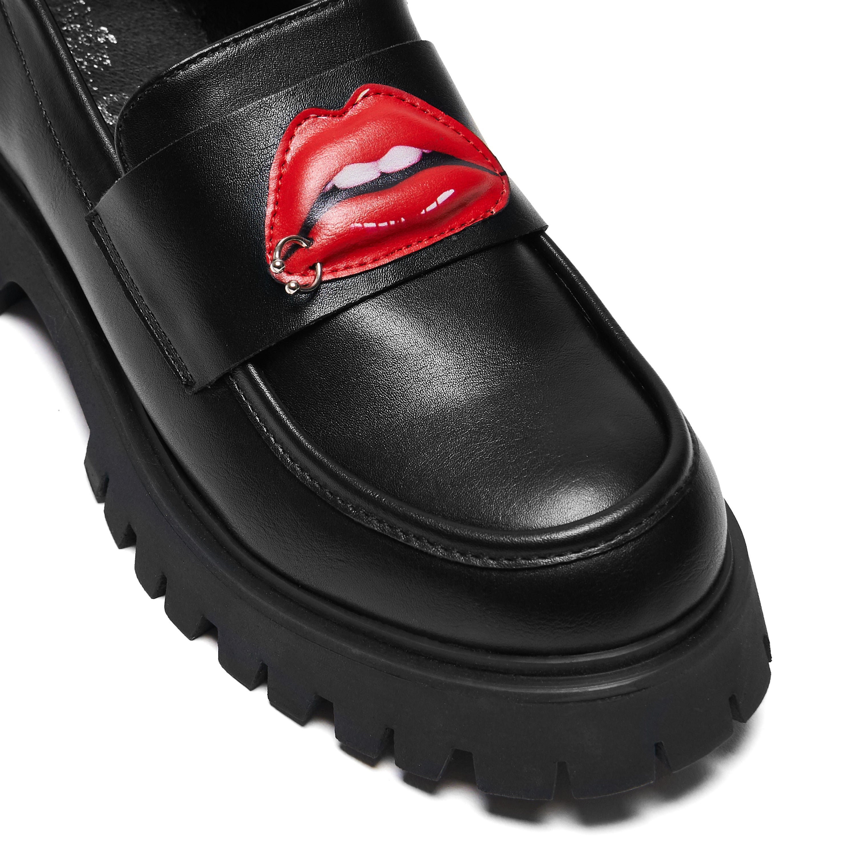 ScienceFictionLipsLoafers-Black