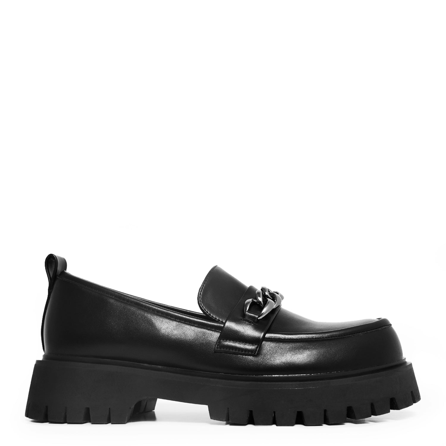 Shenron Men's Chain Black Loafers – KOI footwear