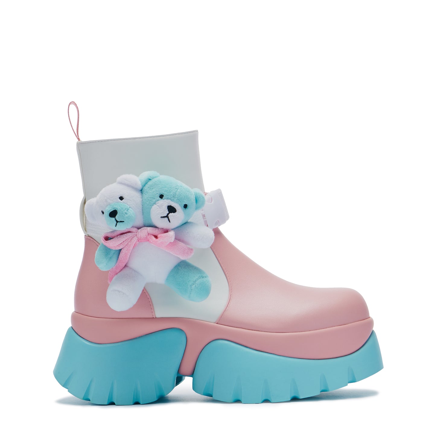 Teddy Bear Pastel Platform Boots