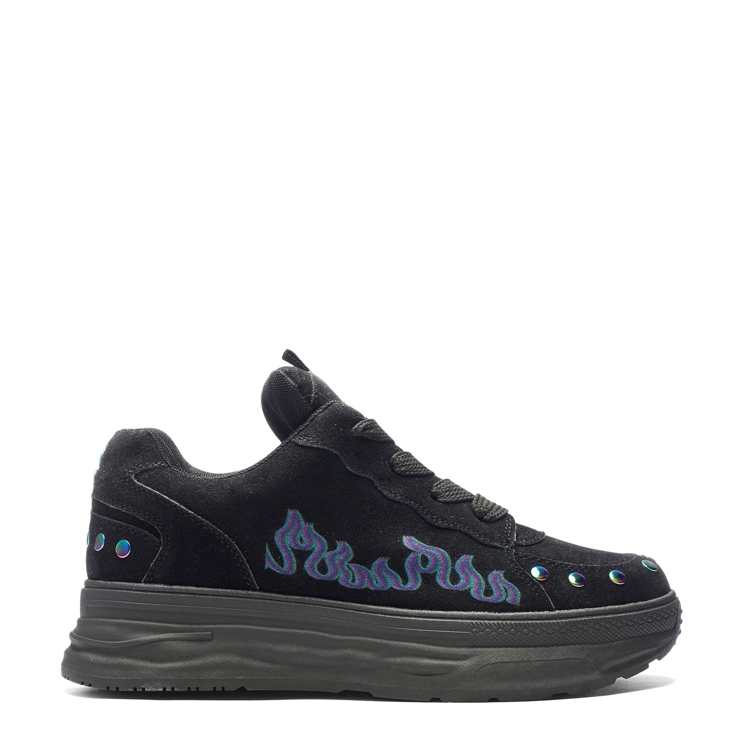 Wildfire Chunky Trainers - Black & Purple - Koi Footwear - Main View