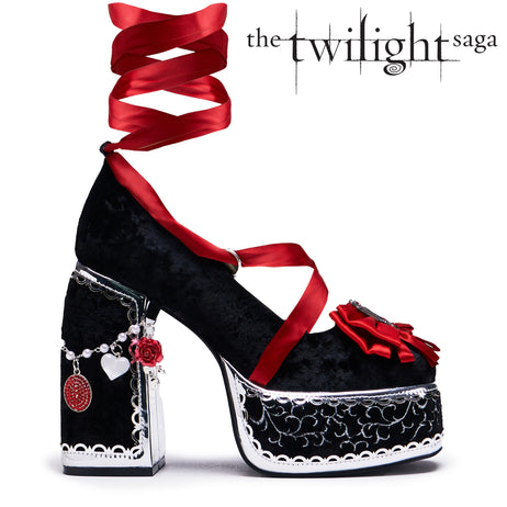 The Cold Ones Midnight Velvet Ornate Heels