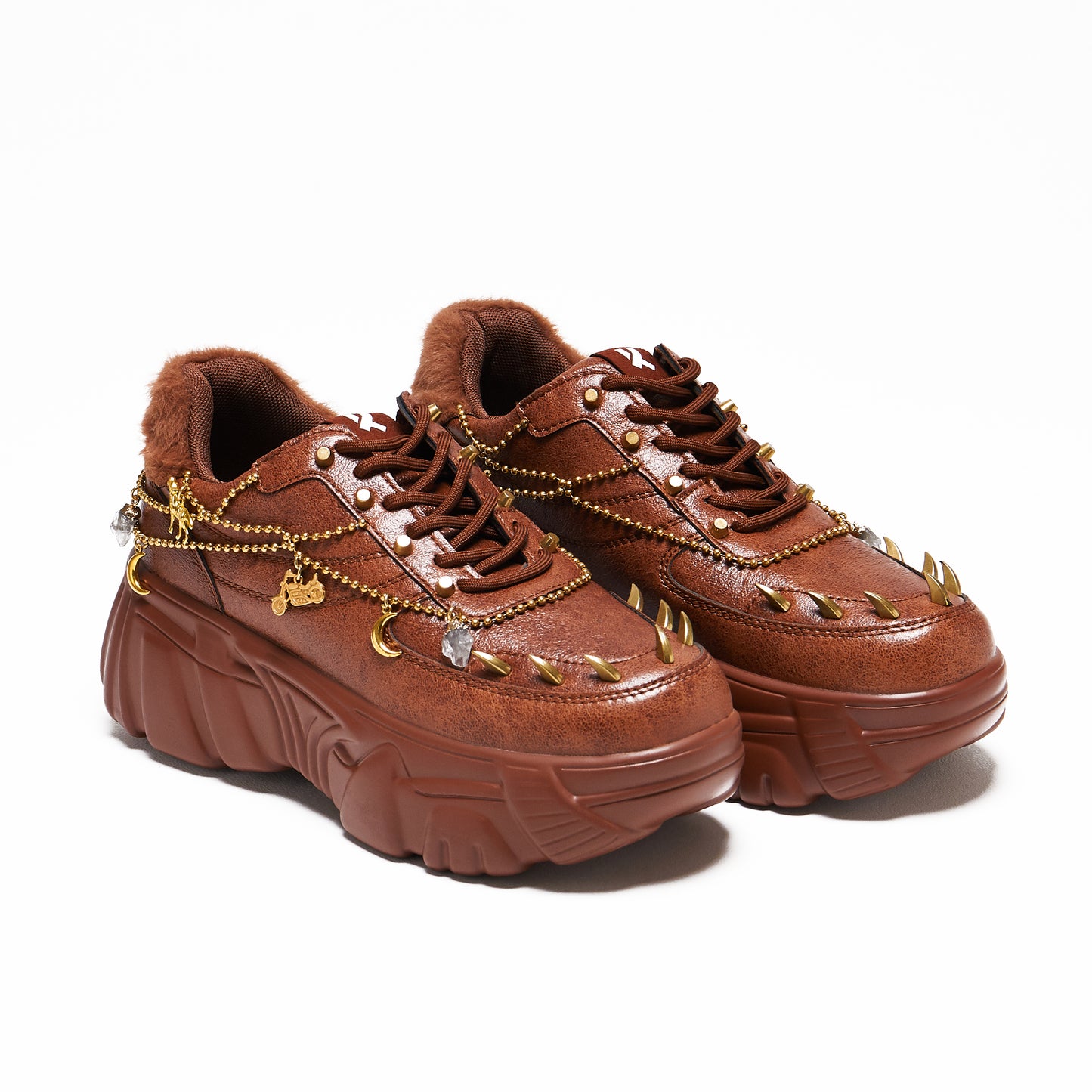 Loca Jinx Charm Trainers - Brown