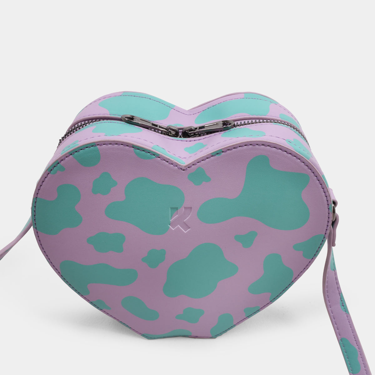 HEART SHAPED CROSSBODY BAG - Lilac