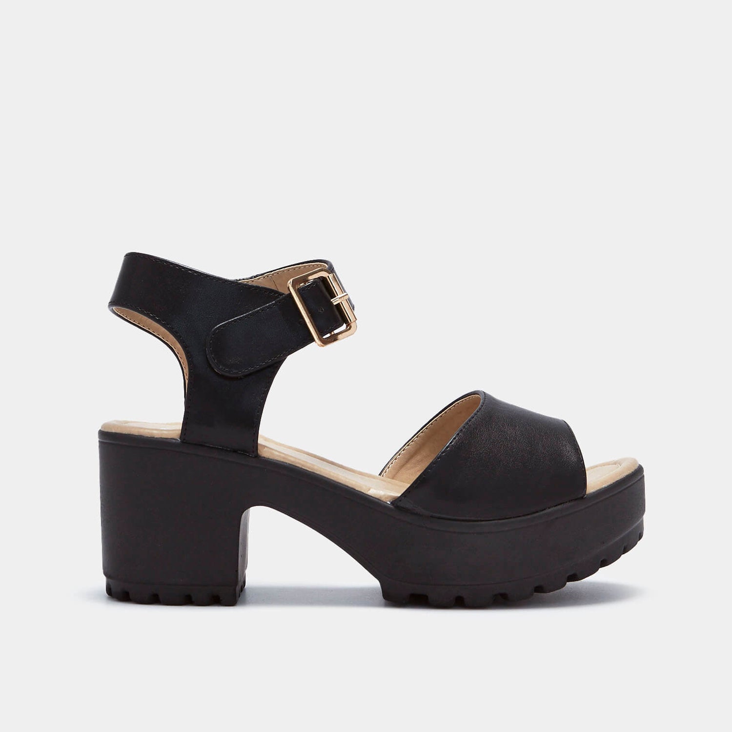 Simple deals black sandals