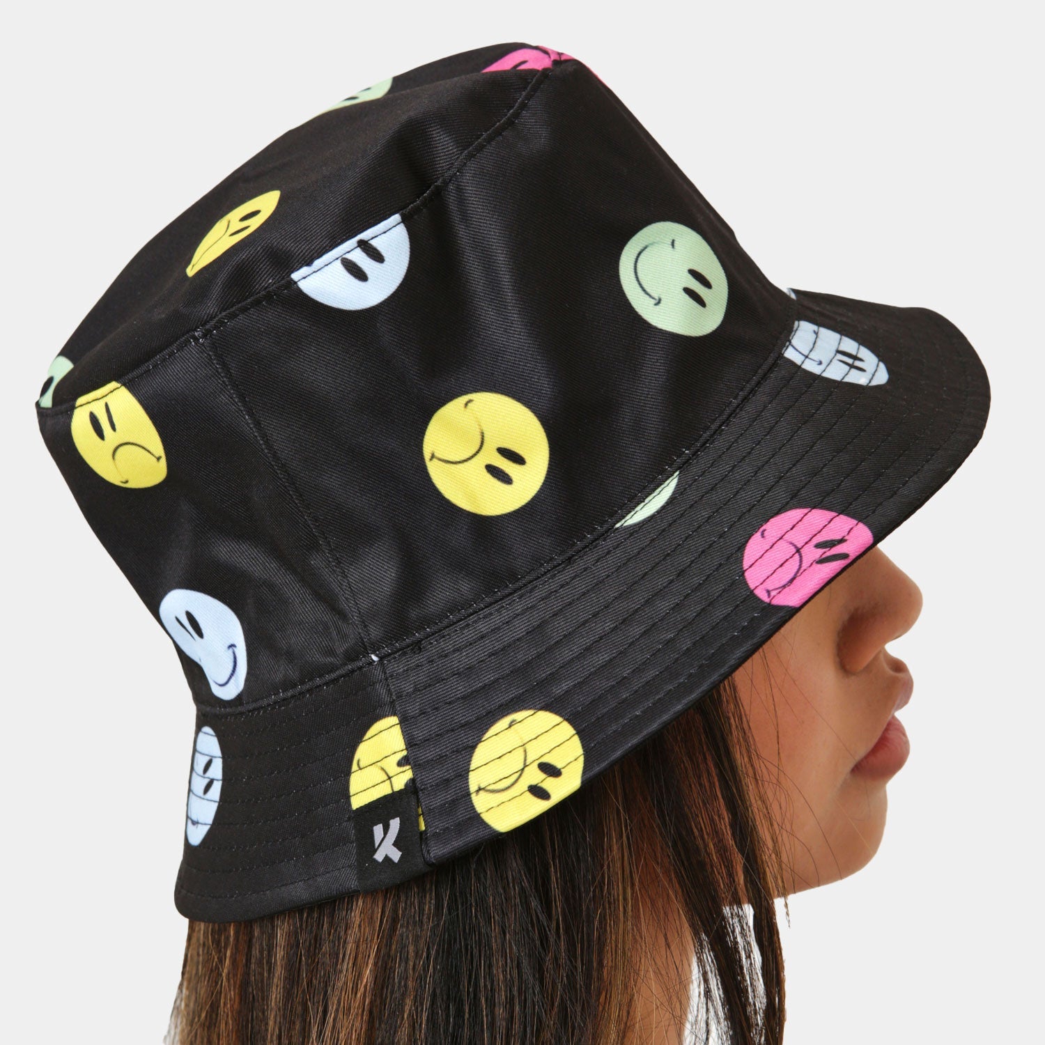 Mixed Emotions Black Bucket Hat – KOI footwear