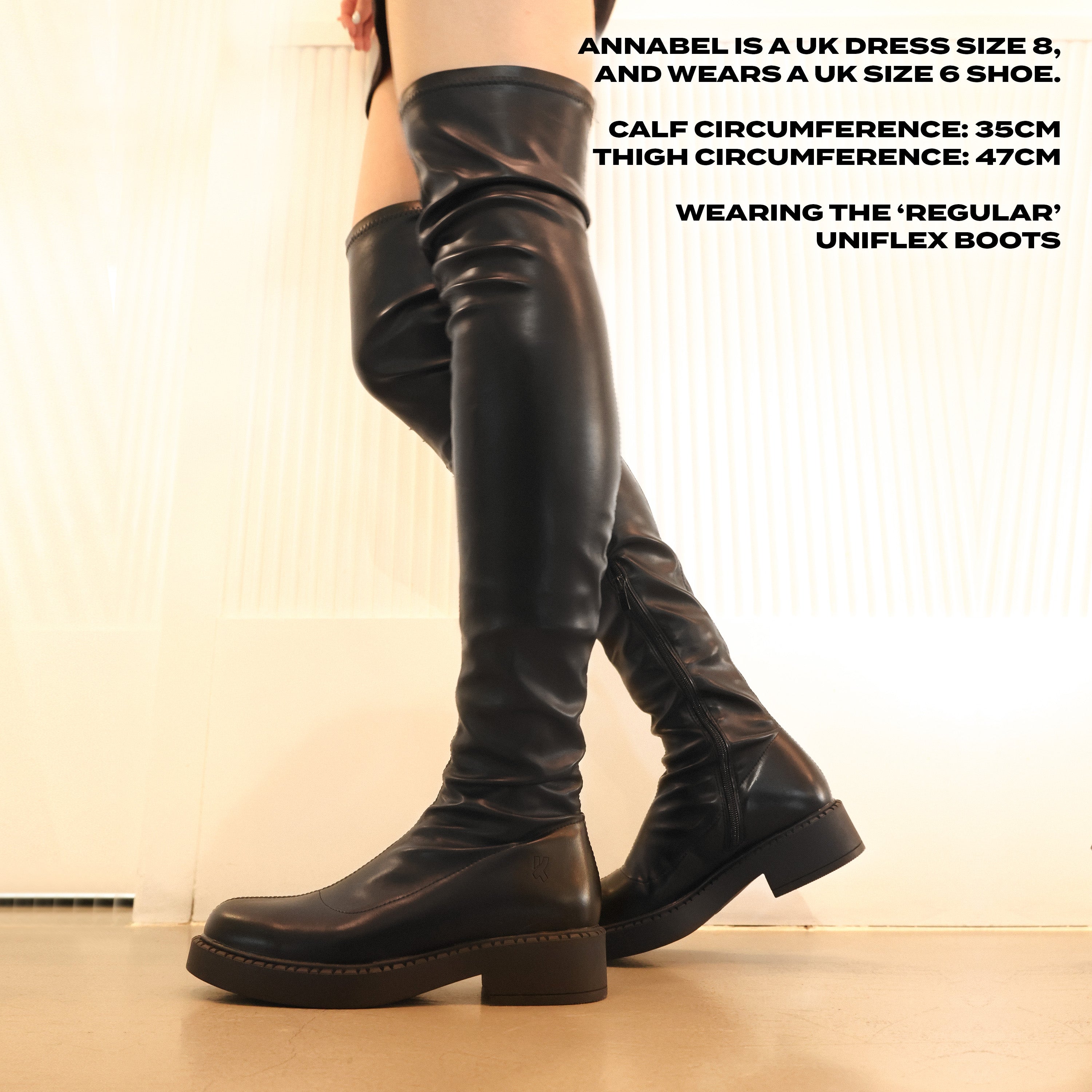 Size 6 sale thigh high boots