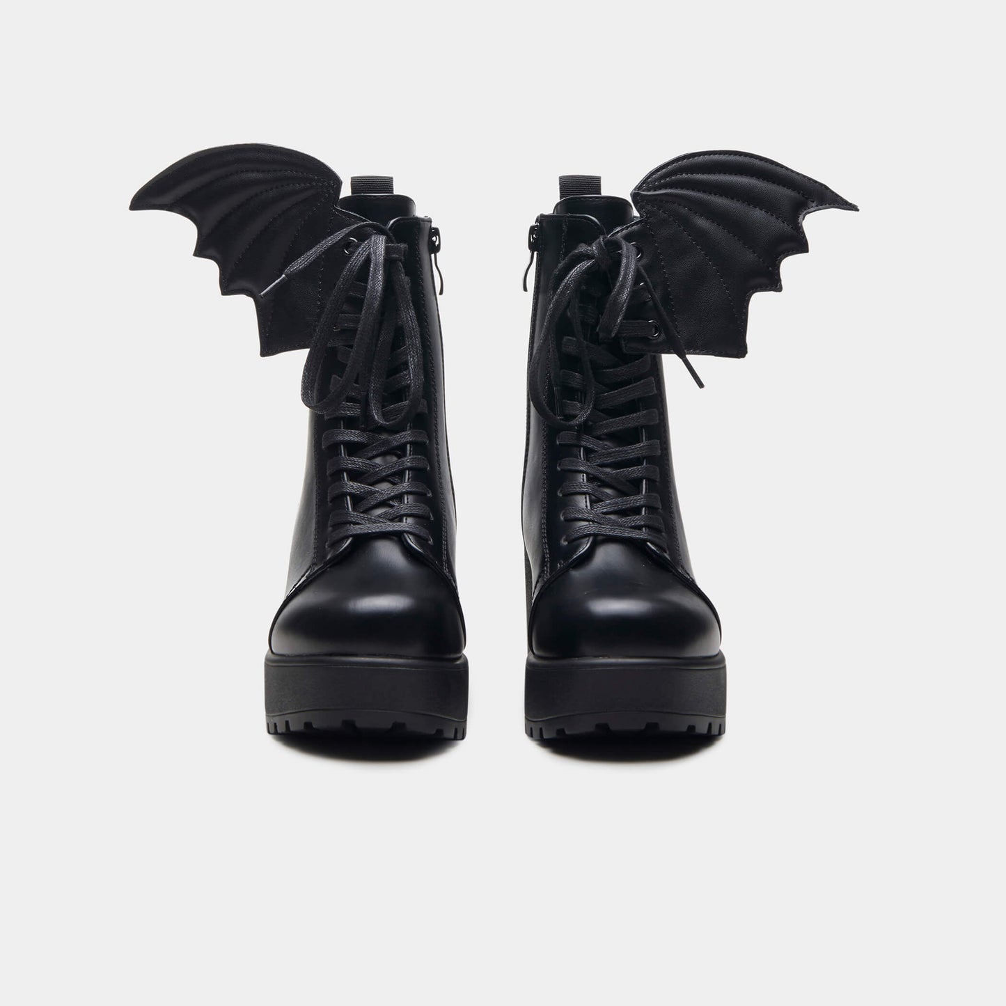 Attachable Bat Wings – Made with Recycled Materials - Accessories - KOI Footwear - Black - Front Example