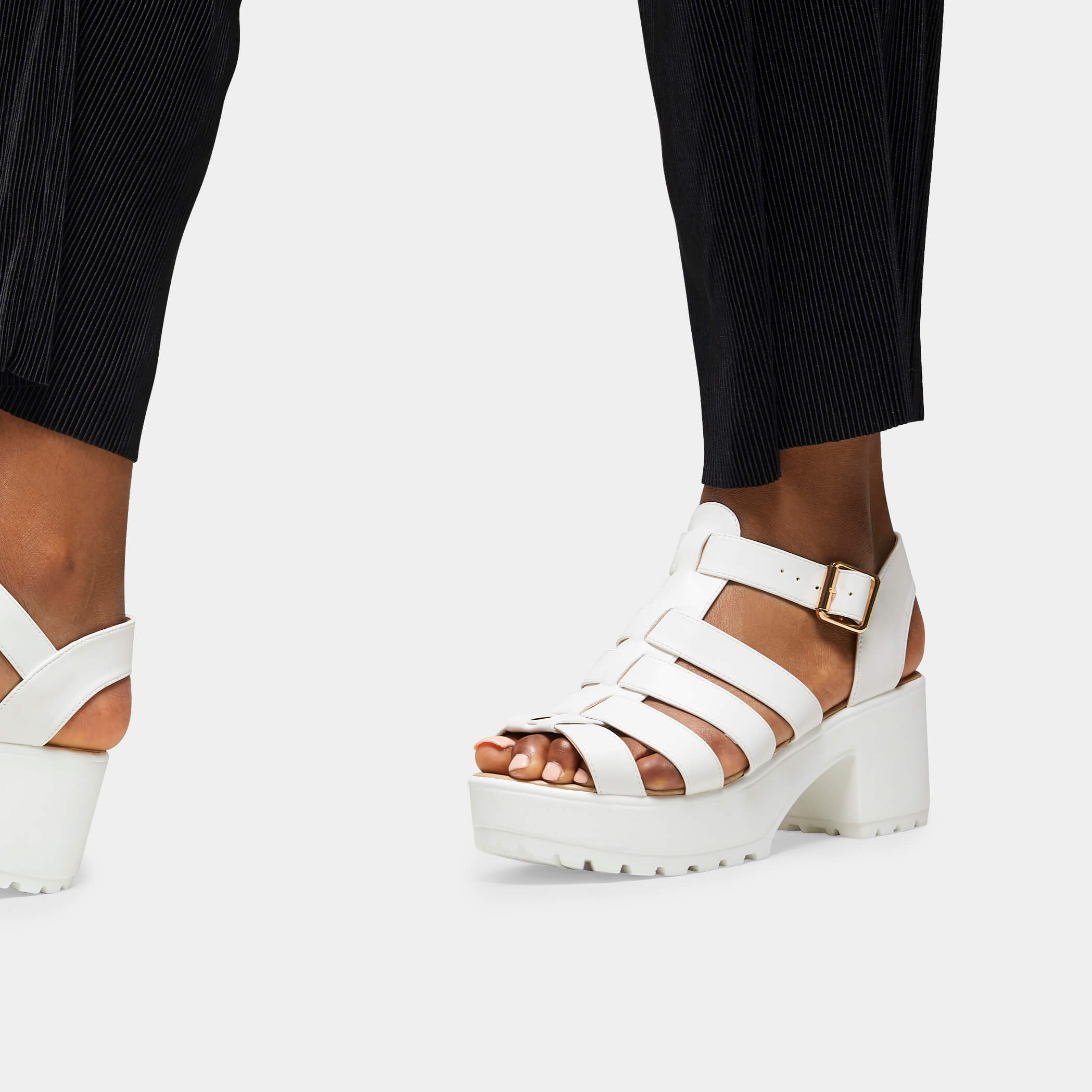 Platform store cleated sandals